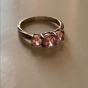 ring with pink gems